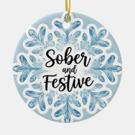 Sobriety christmas julgransprydnad keramik