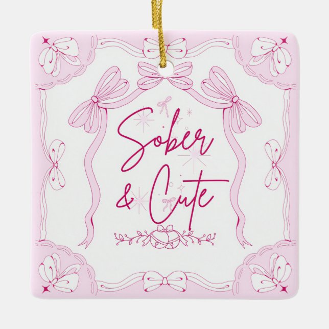 Sobriety christmas julgransprydnad keramik (Framsida)