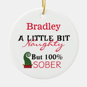 Sobriety Funny jul Julgransprydnad Keramik