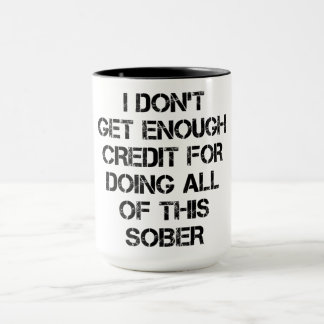 Sobriety Kredit Mugg