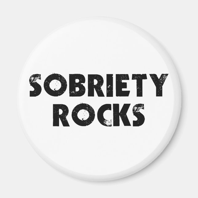 Sobriety Sten Magnet (Framsidan)