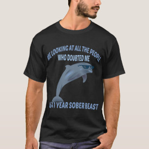 Sobrij 1 års Sober Beast T Shirt