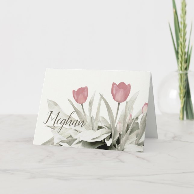 Sobrijets födelsedag: Tulips Kort (Framsida)