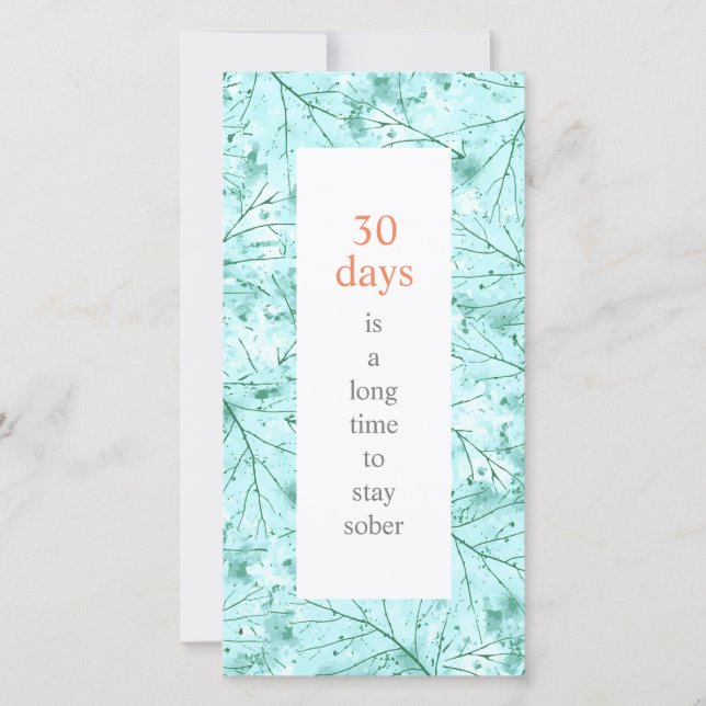 Sobritionsdag - lång tid för nyfikenhet kort (Framsida)