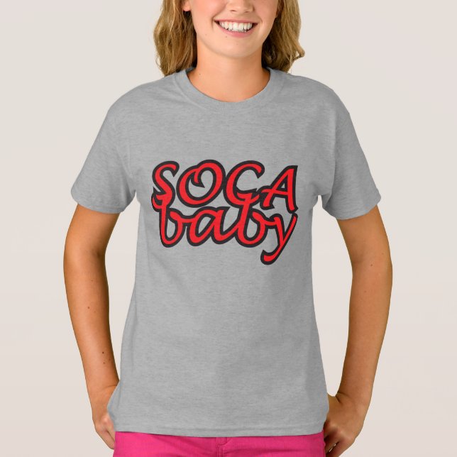 SOCA Baby- Women's Bella+Canvas Ringer T-Shirt (Framsida)