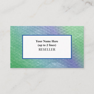 Soca Coolas Bubble Wrap Background I Reseller Visitkort
