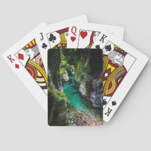 Soca gorge i Slovenien Casinokort
