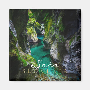 Soca gorge i Slovenien Magnet