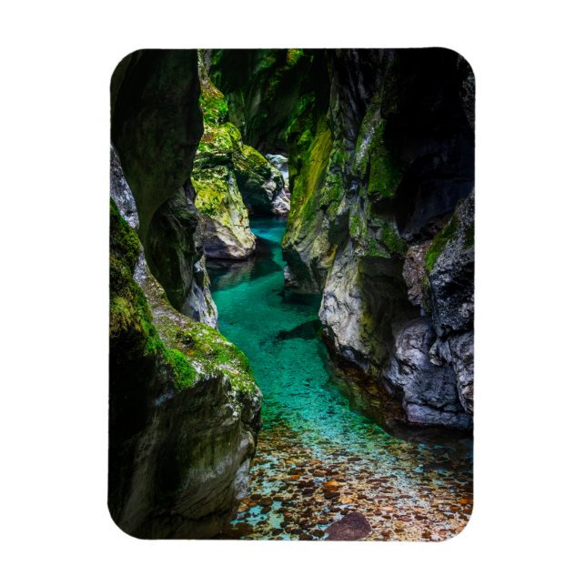 Soca gorge i Slovenien Magnet (Vertikal)