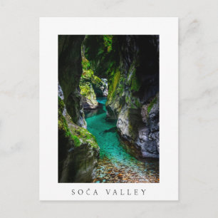 Soca gorge i Slovenien Vykort