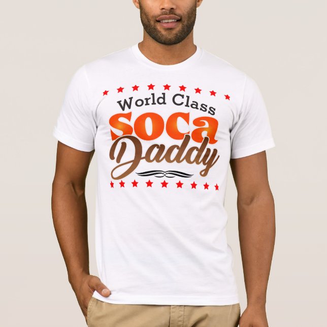 Soca-pappa i världsklass t shirt (Framsida)