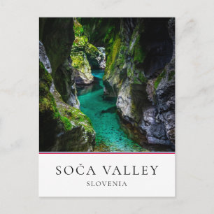Soca-ravinen i Slovenien Vykort