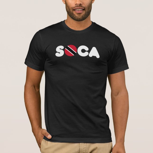 Soca Trinidad & Tobago Flagga Carnival T Shirt (Framsida)