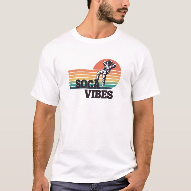 Soca Vibes Astronaut T Shirt (Framsida)