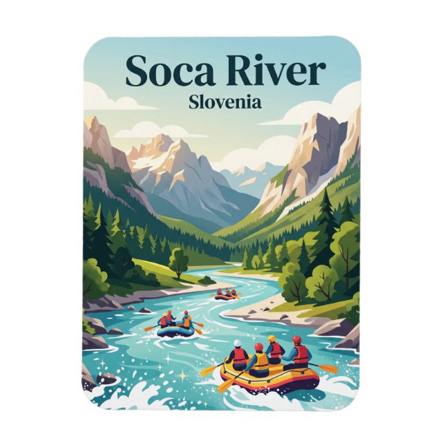 Socafloden Slovenien Magnet (Vertikal)