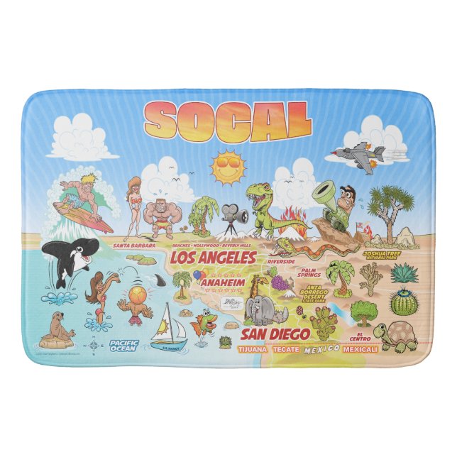 SoCal Bath Mat Badrumsmatta (Framsidan)