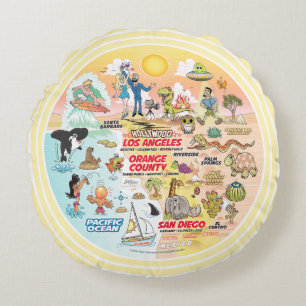 SoCal Dream Rund Kudde