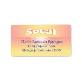 SoCal-inställning Adressetikett