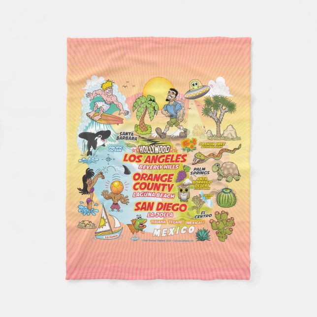 SoCal Paradise Fleecefilt (Framsidan)