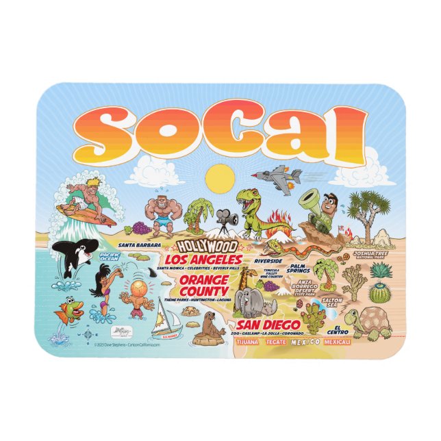SoCal Souvenir Magnet (Horisontell)