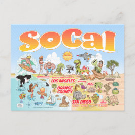 SoCal Souvenir-vykort Vykort