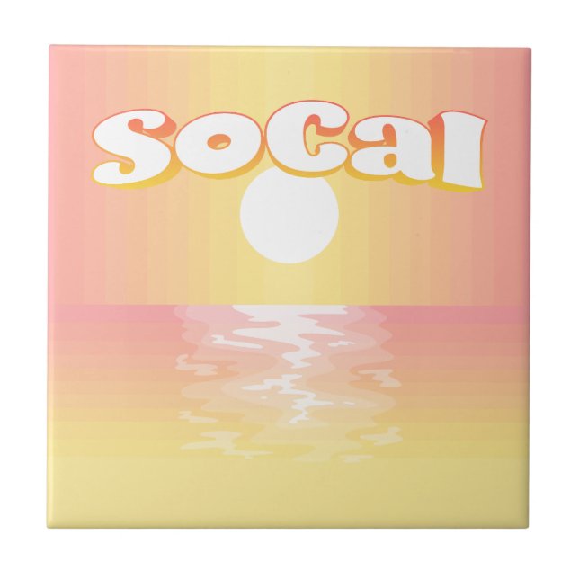 SoCal Sunset Kakelplatta (Framsidan)