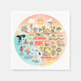 SoCal Sunset Pappersservett