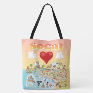 SoCal Sunset Tote Bag Tygkasse