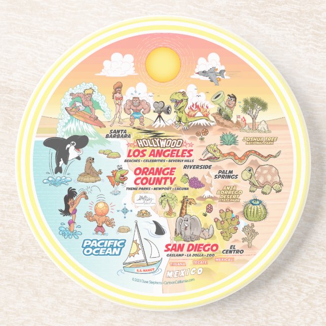 SoCal Sunset Underlägg (Framsidan)