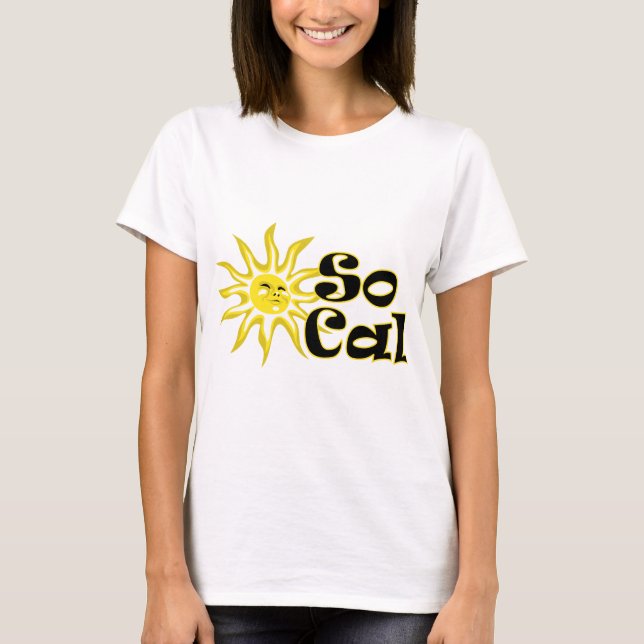 SoCal Sunshine Dam Petite T-shirt (Framsida)