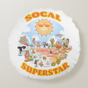 SoCal Superstar Rund Kudde