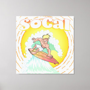 SoCal Surfer Canvastryck