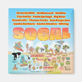 SoCal Tecknad Magnet