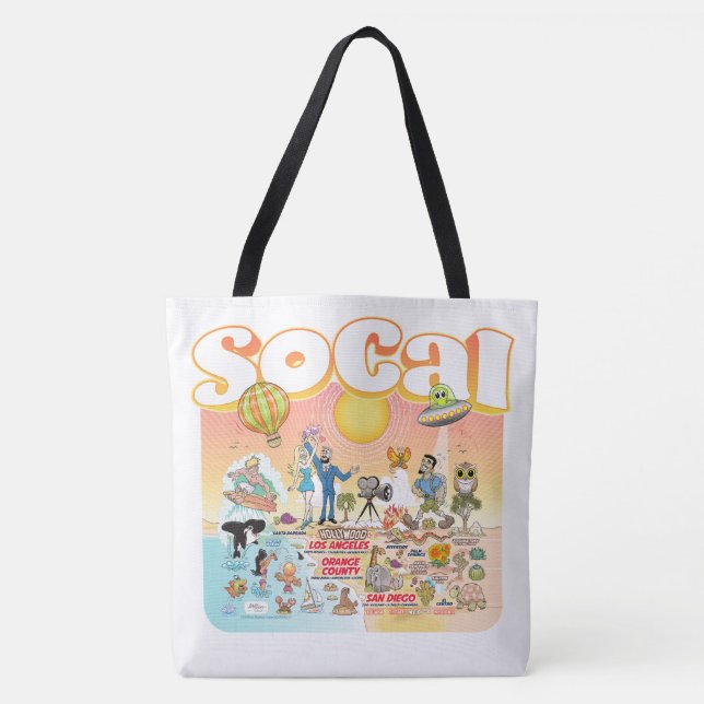 SoCal Tote Bag Tygkasse (Framsida)
