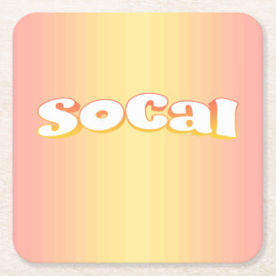 SoCal Underlägg Papper Kvadrat