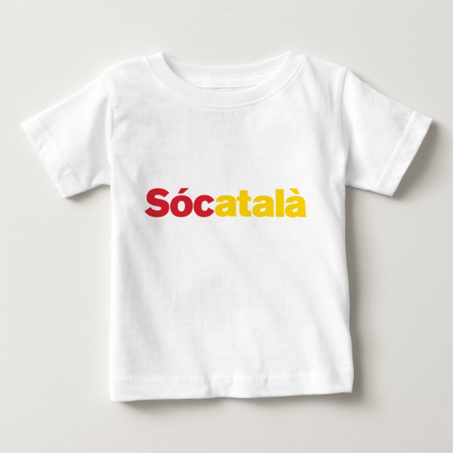 Sócatalà Baby Tee Shirt (Framsida)