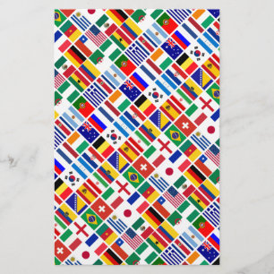 SOCCER 2014 emblem mönster Flygblad