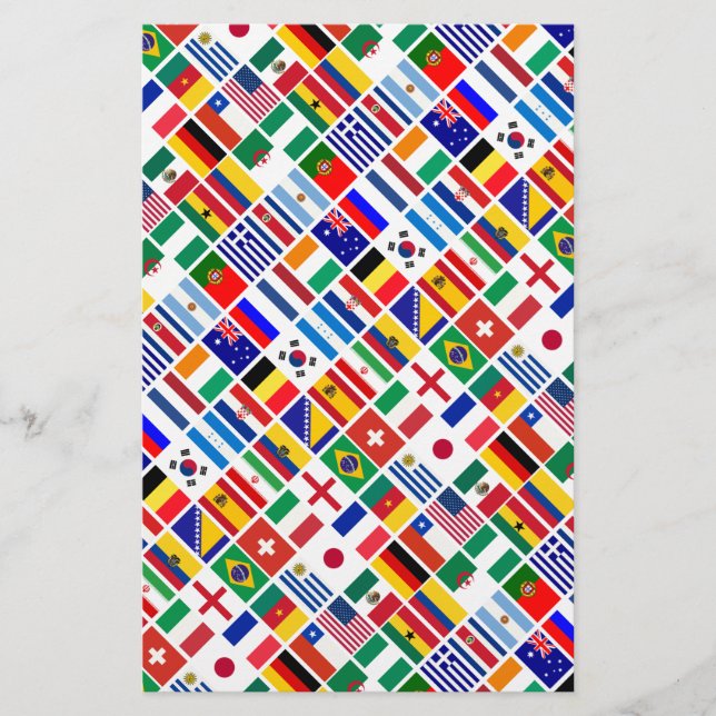 SOCCER 2014 emblem mönster Flygblad (Framsidan)