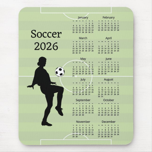 Soccer 2026 Calendar  Musmatta (Framsidan)