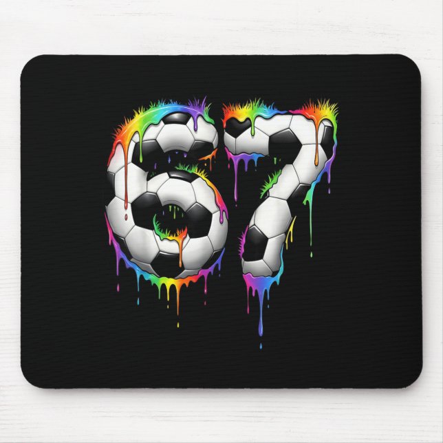Soccer 67 Six Seven Funny Gen Alpha Meme Rainbow D Musmatta (Framsidan)