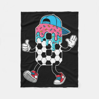 Soccer 8 Year Old Ice Cream Drip Youth 8th Birthda Fleecefilt