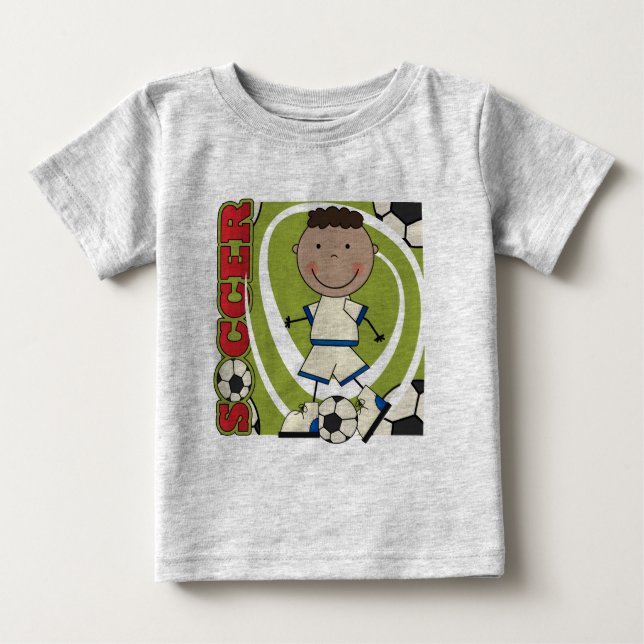 SOCCER - African American Boy TShirts and Gifts (Framsida)