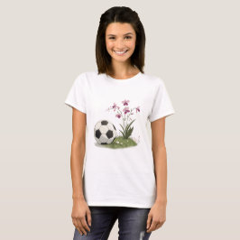 Soccer Ball and Orchidaceae T Shirt