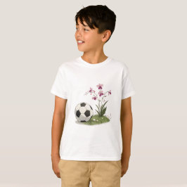 Soccer Ball and Orchidaceae T Shirt
