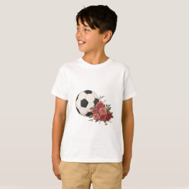 Soccer ball and Pink T Shirt