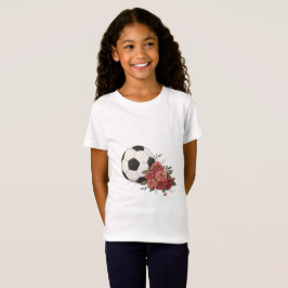 Soccer ball and Pink T Shirt