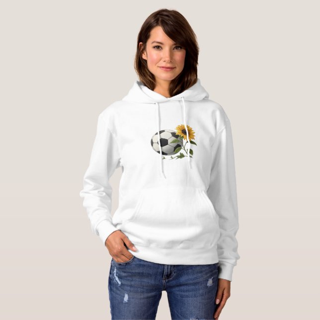Soccer ball and sunflower t shirt (Hel framsida)