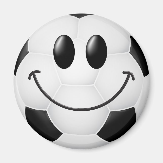 Soccer Ball Ansikte Magnet (Framsidan)