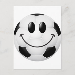 Soccer Ball Ansikte Vykort