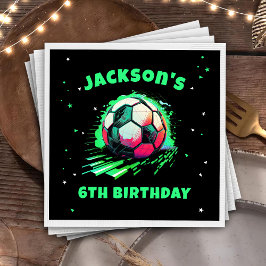 Soccer Ball Birthday Pappersservett